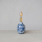 Stoneware Table Lamp with Floral Pattern