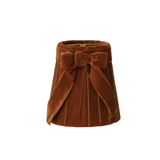 Velvet Pleated Clip-on Chandelier/Sconce Lampshade