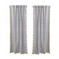 Cotton & Linen Scalloped Curtain Panel Pair