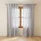Cotton & Linen Scalloped Curtain Panel Pair