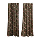 Cotton Velvet Chinoiserie Curtain Panel Pair