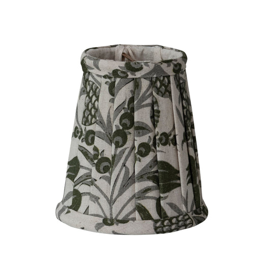Cotton & Linen Printed Pleated Clip-on Chandelier/Sconce Lampshade