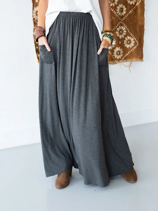 The Perfect Pocketed Maxi Skirt