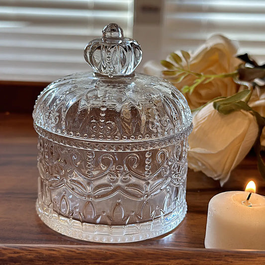 Crystal Glass Storage Jar