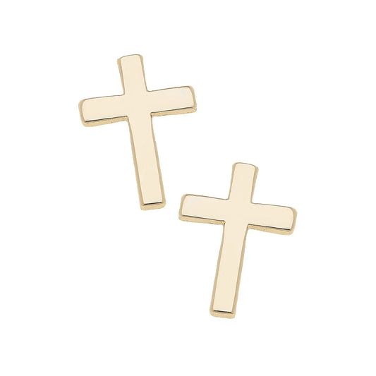 Ruth Cross Stud Earrings