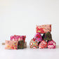 Quilted Cotton Velvet Printed Zip Pouch