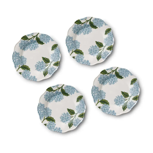 Hydrangea Melamine Dessert Plates
