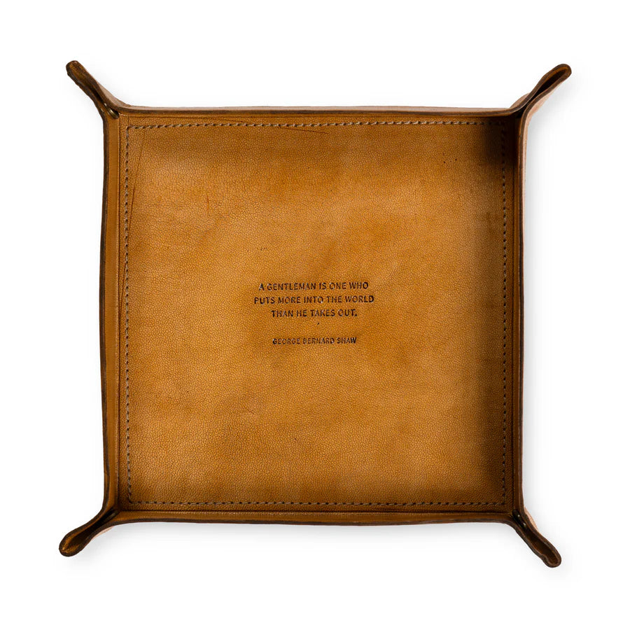A Gentleman Is One Who Puts More (George Bernard Shaw) Leather Catchall