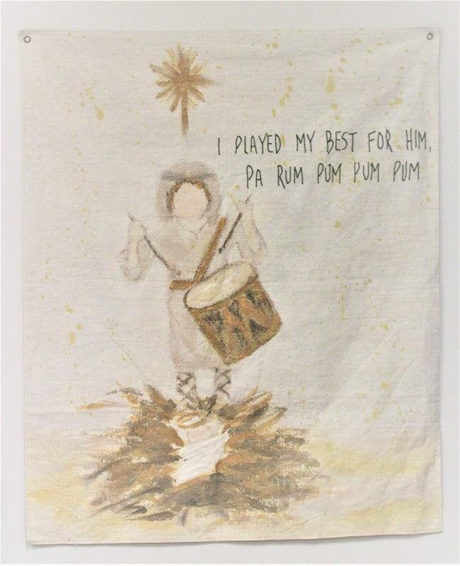 Drummer Boy Fabric Wall Hanging