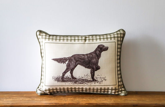 Euro Setter Dog Pillow