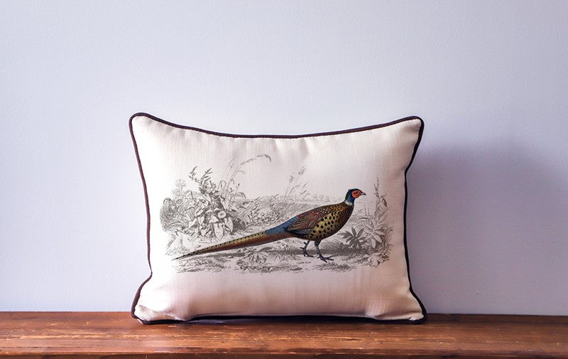 European Pheasant Pillow