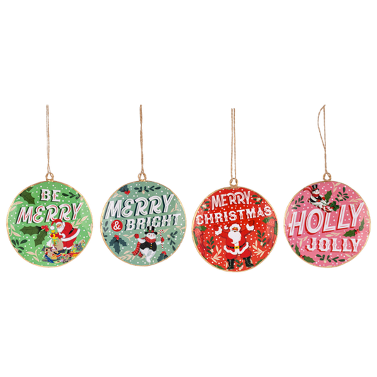 Jolly Message Ornaments