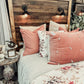 Rustic Headboard with Sconce Lights