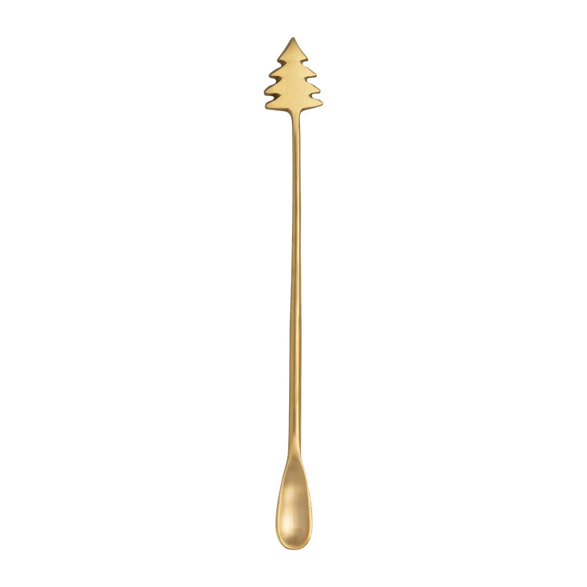 Brass Spoon With Christmas Tree Handle