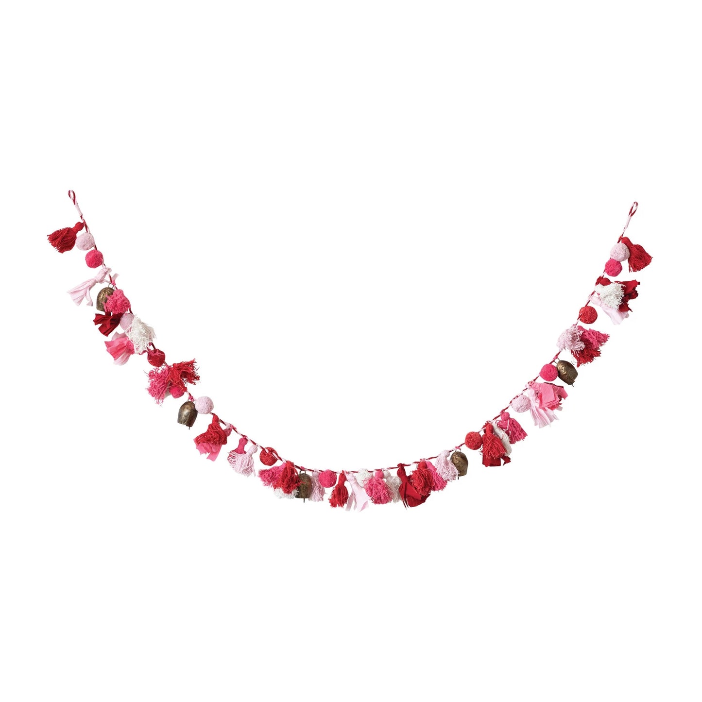 Cotton Tassel & Bell Garland
