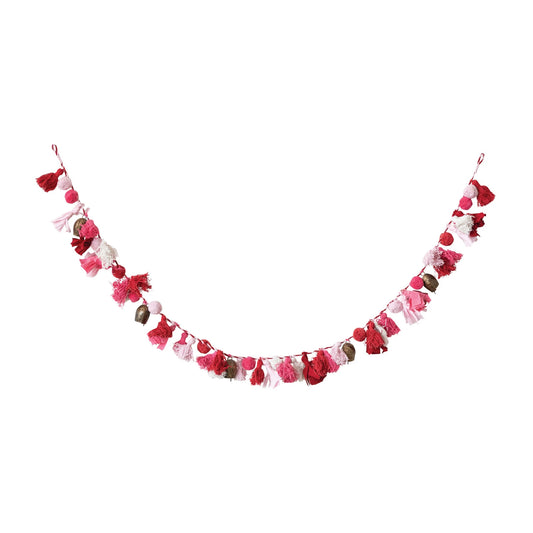Cotton Tassel & Bell Garland