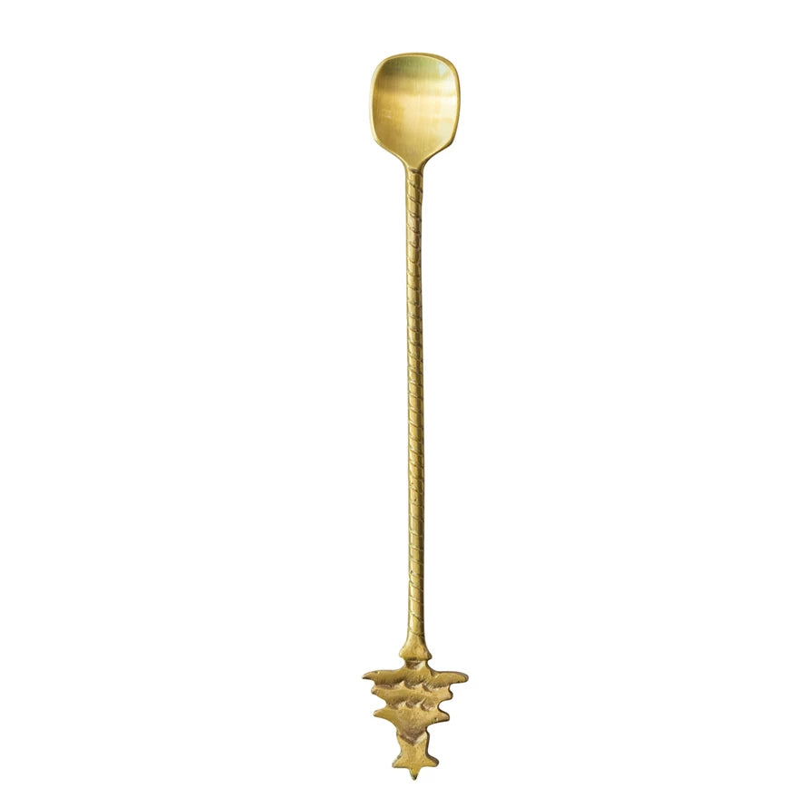 Cocktail Spoon With Tree Handle