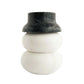 Marble Snowman Pinch Pots With Hat Lid