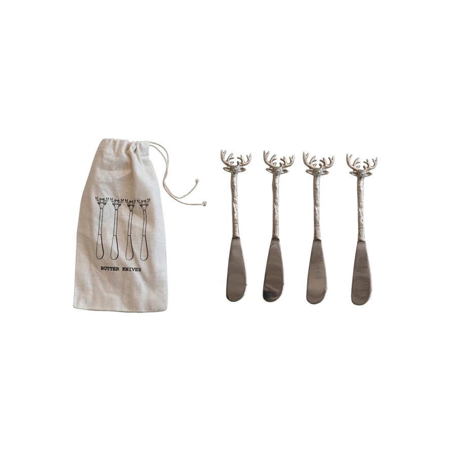 Canape Knife With Reindeer Handle