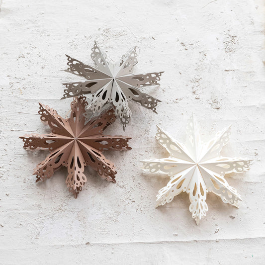 Paper Folding Snowflake Ornament