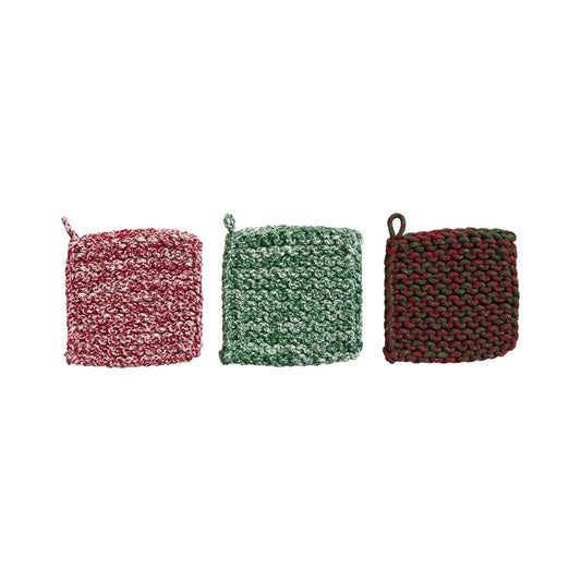 Cotton Crocheted Pot Holder