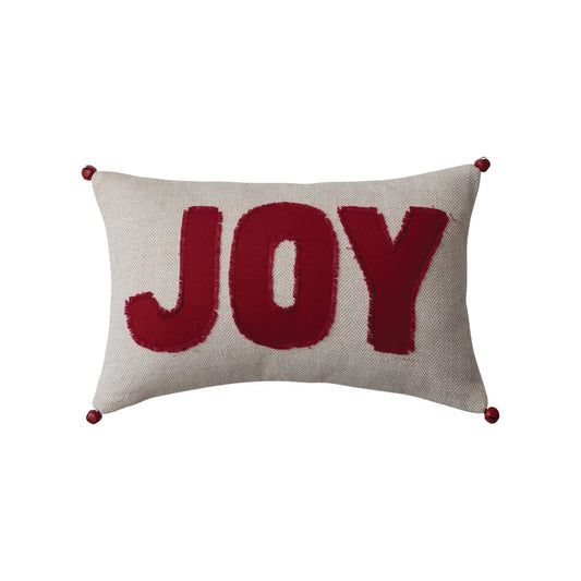 Joy Pillow w/ Jingle Bells