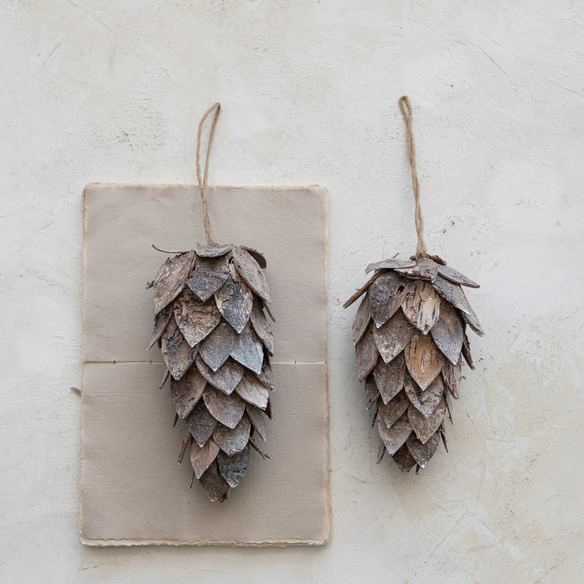 Bark Pinecone Ornament