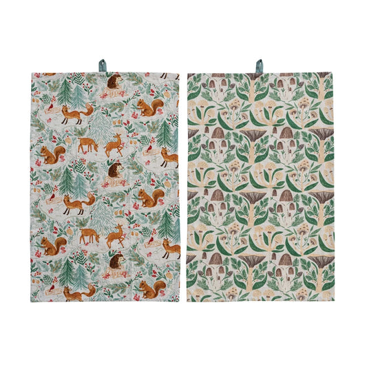 Woodland Tea Towels w/ Loop