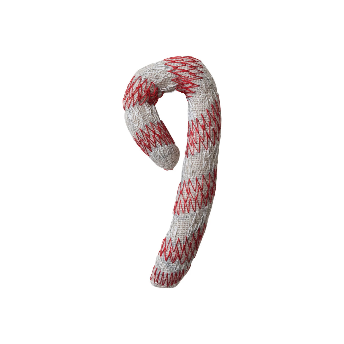 Ornament Lumbar Pillow w/ Removable Candy Cane Ornament