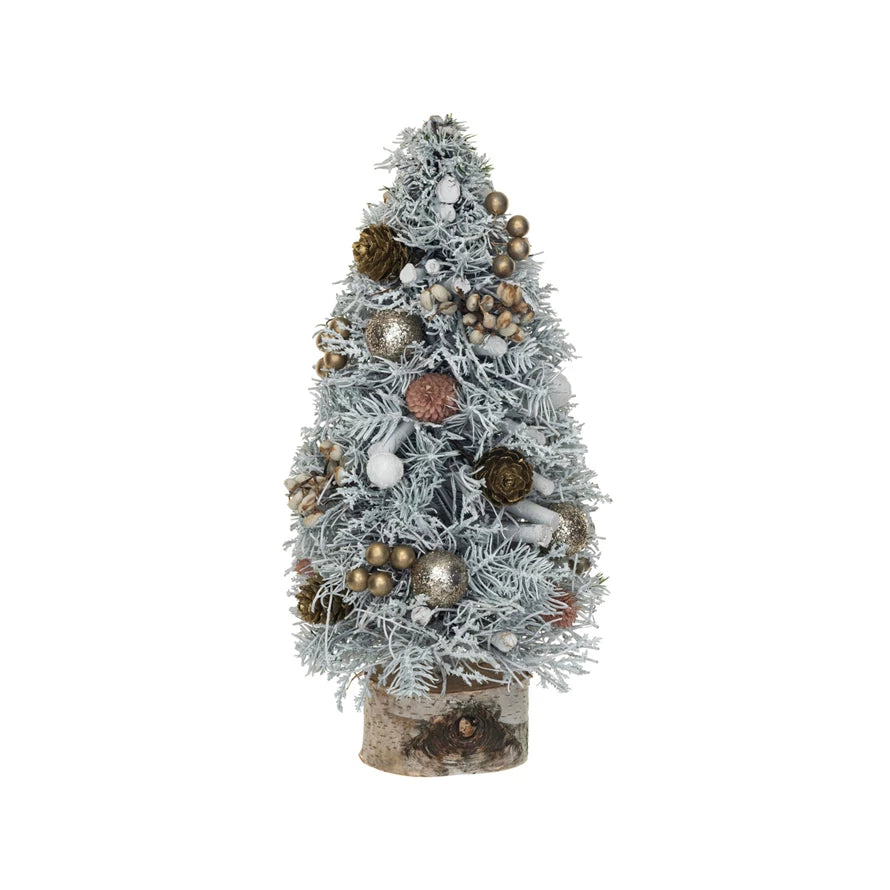 Tree w/ Pinecones & Ornaments