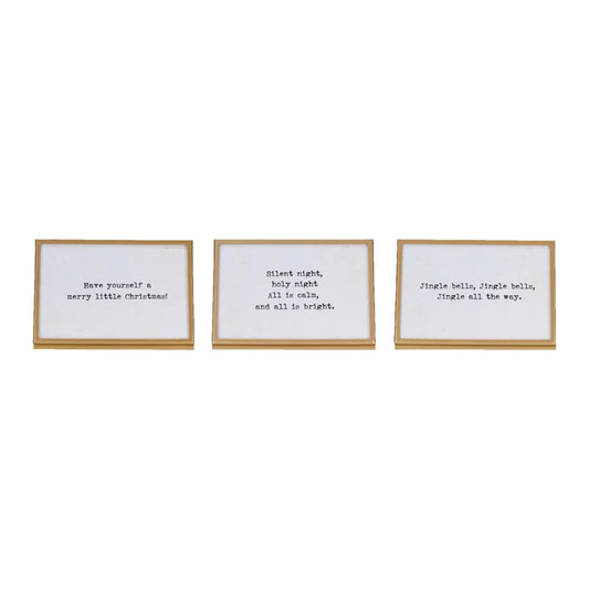Metal & Glass Frame With Saying