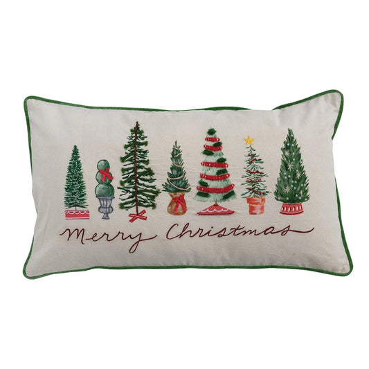 "Merry Christmas" Lumbar Pillow