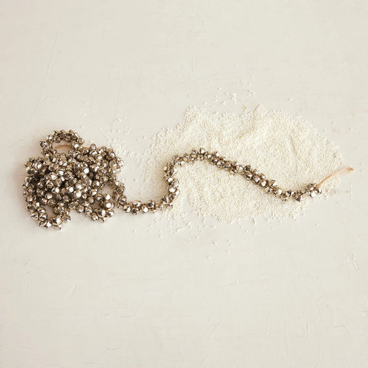 Jingle Bell Garland On Jute Cord