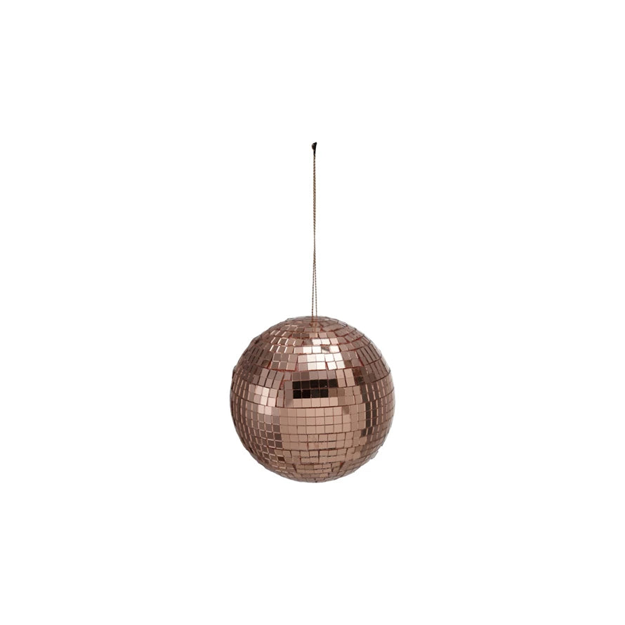 4" Mirrored Glass Mosaic Ball Ornament