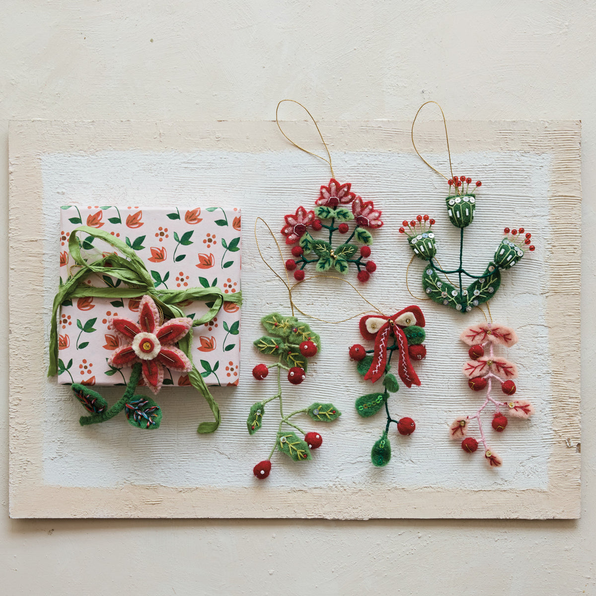 Handmade Holiday Botanical Ornament