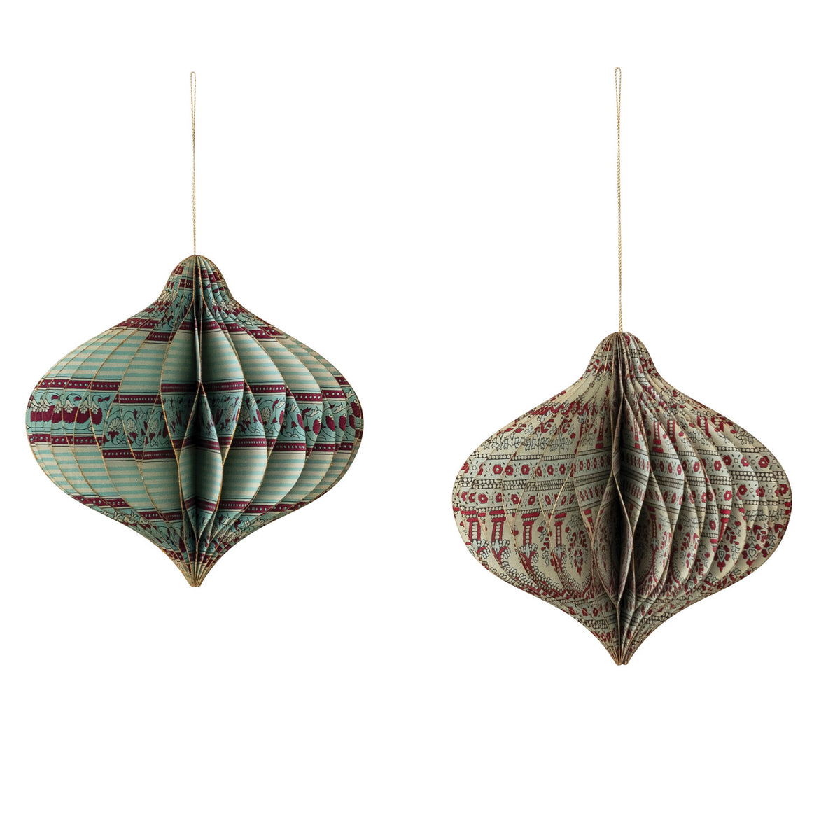 Vintage Patterned Honeycomb Finial Ornament