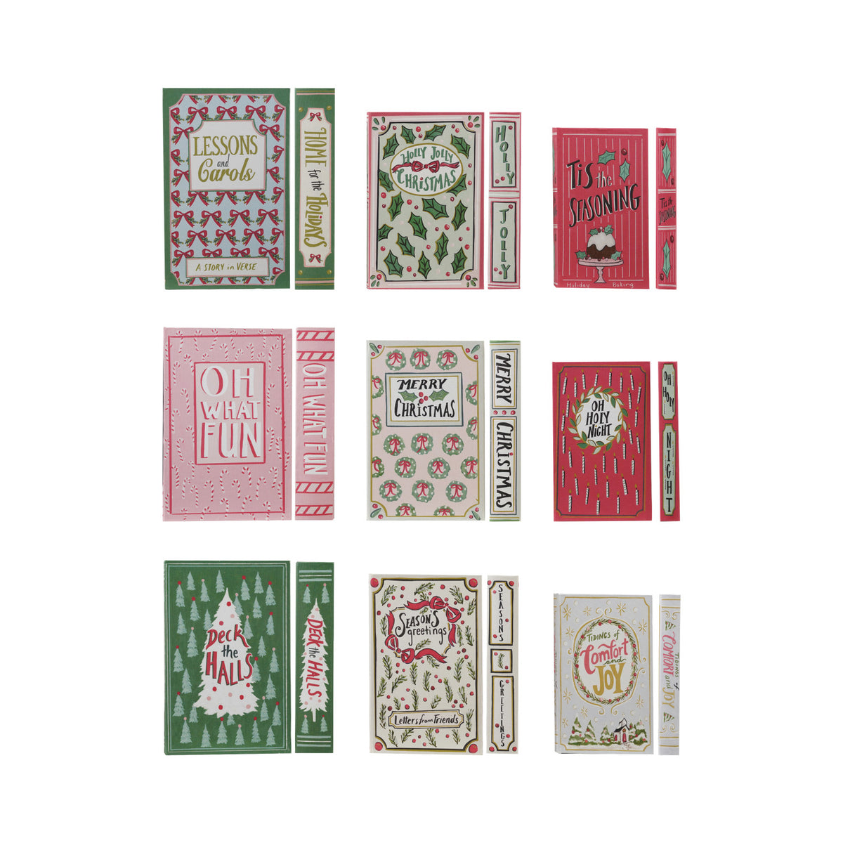 Christmas Canvas Storage Book Boxes