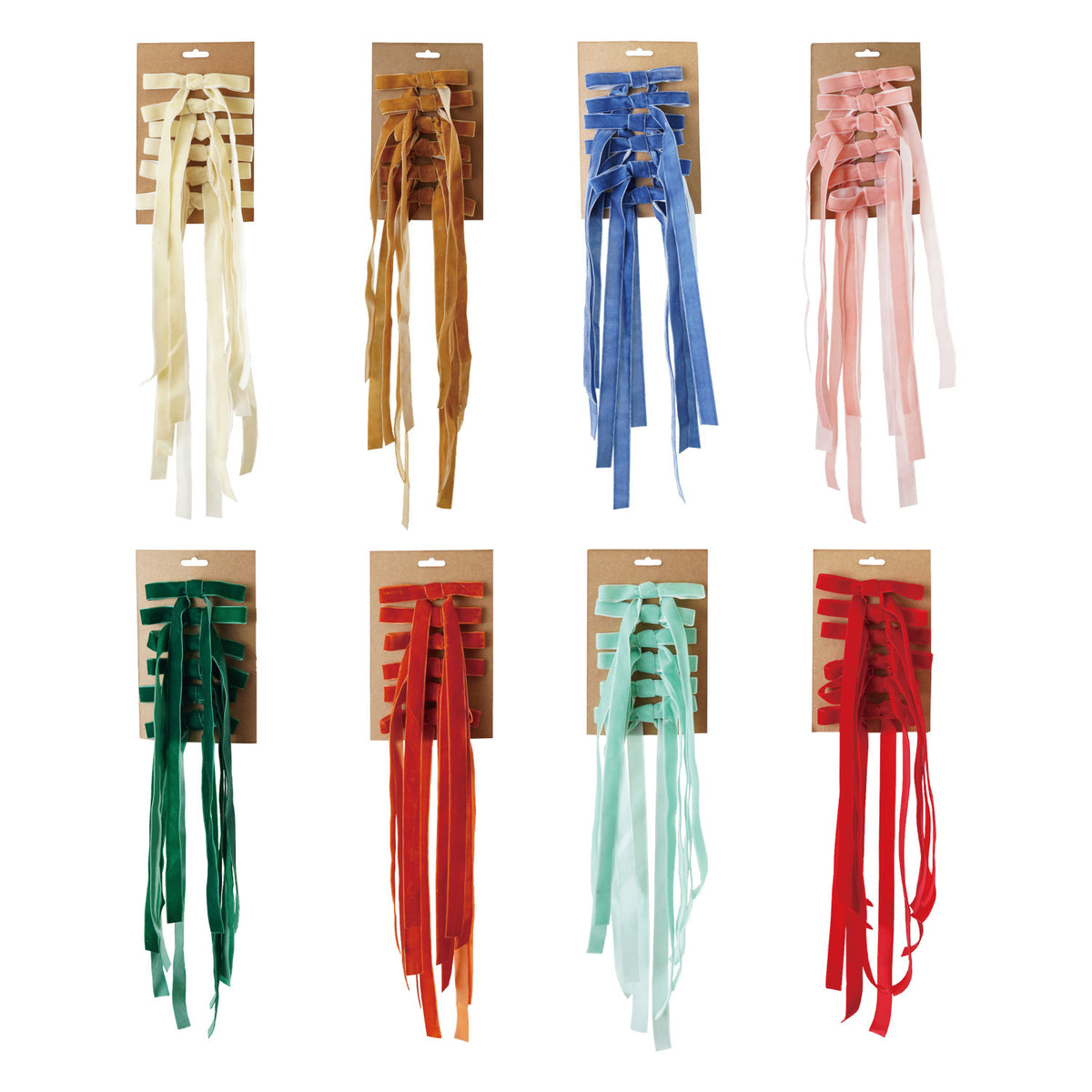 Velvet Clip-On Bows