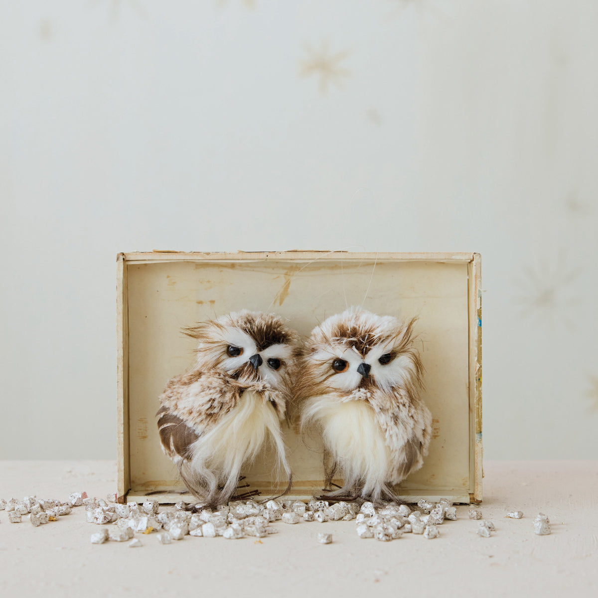 Faux Fur Owl Sitter