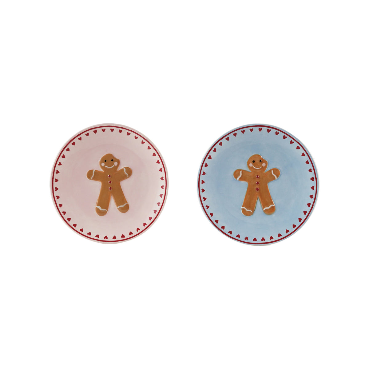Gingerbread Round Stoneware Plate