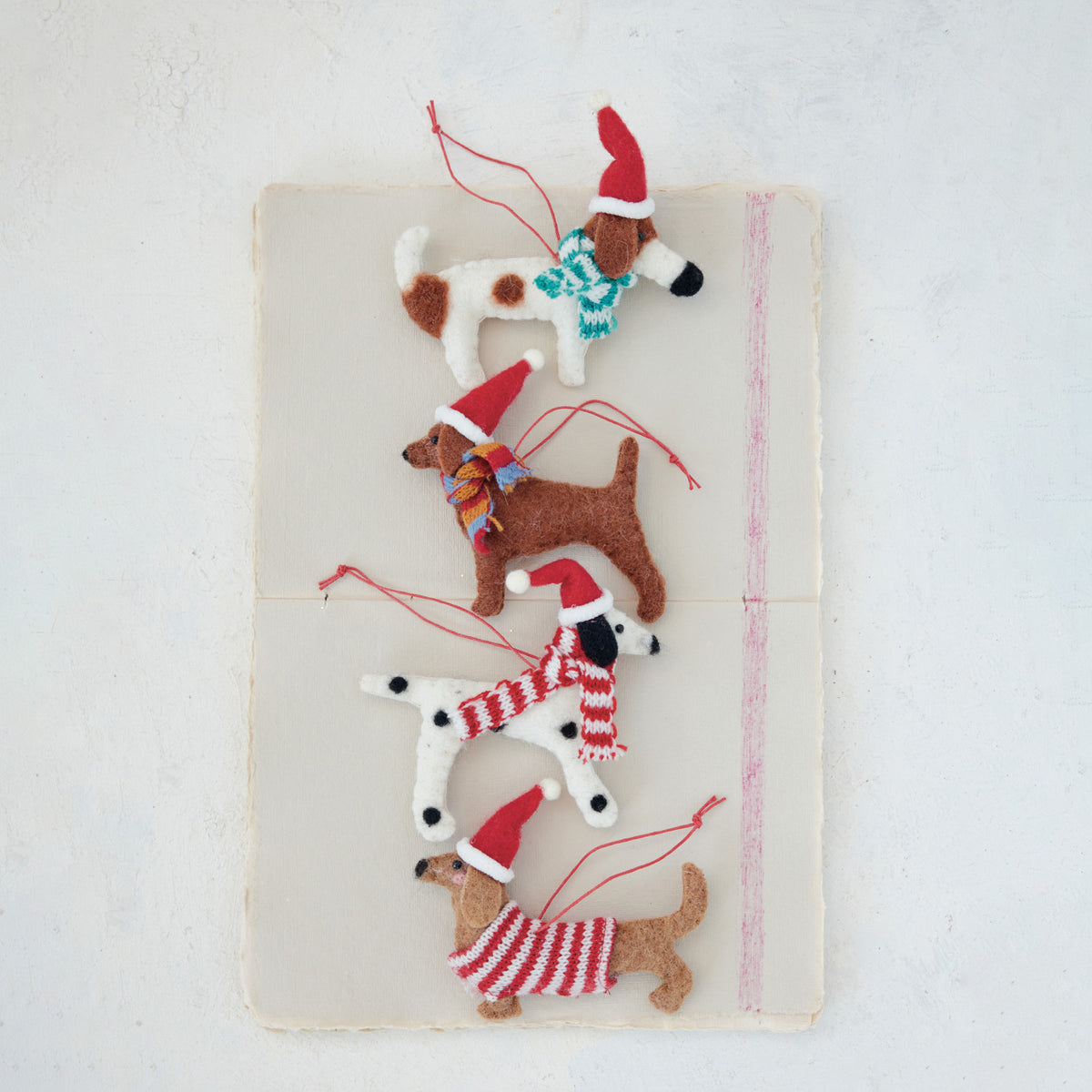 Dog In Winter Clothes Ornament
