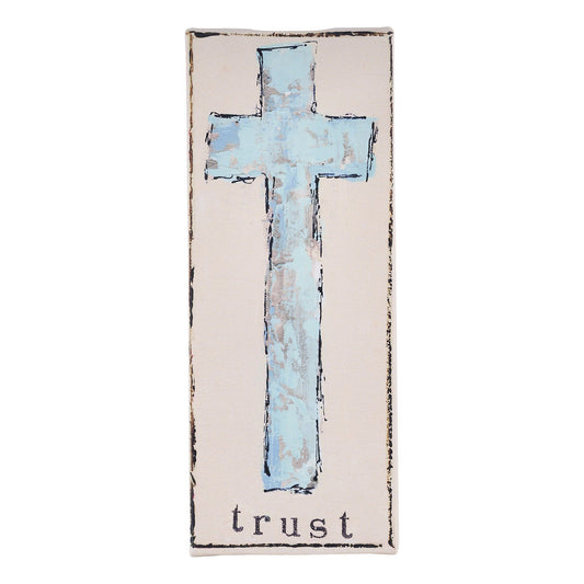 Trust Blue Cross Canvas