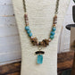 Azure Driftwood Seaglass Necklace