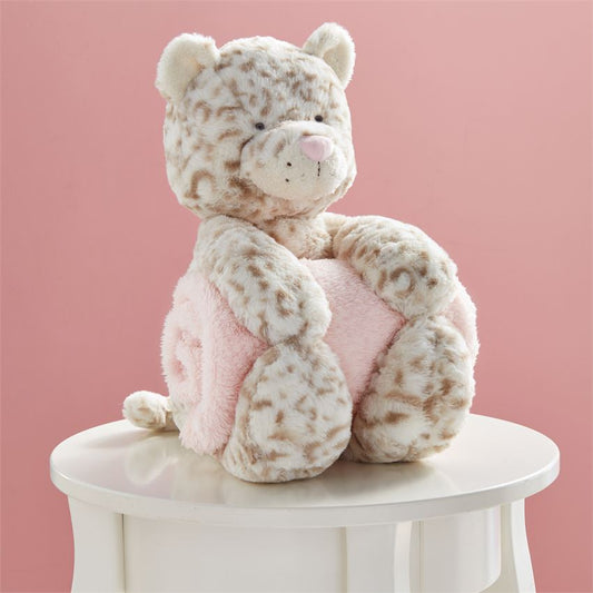 Leopard Plush with Blanket