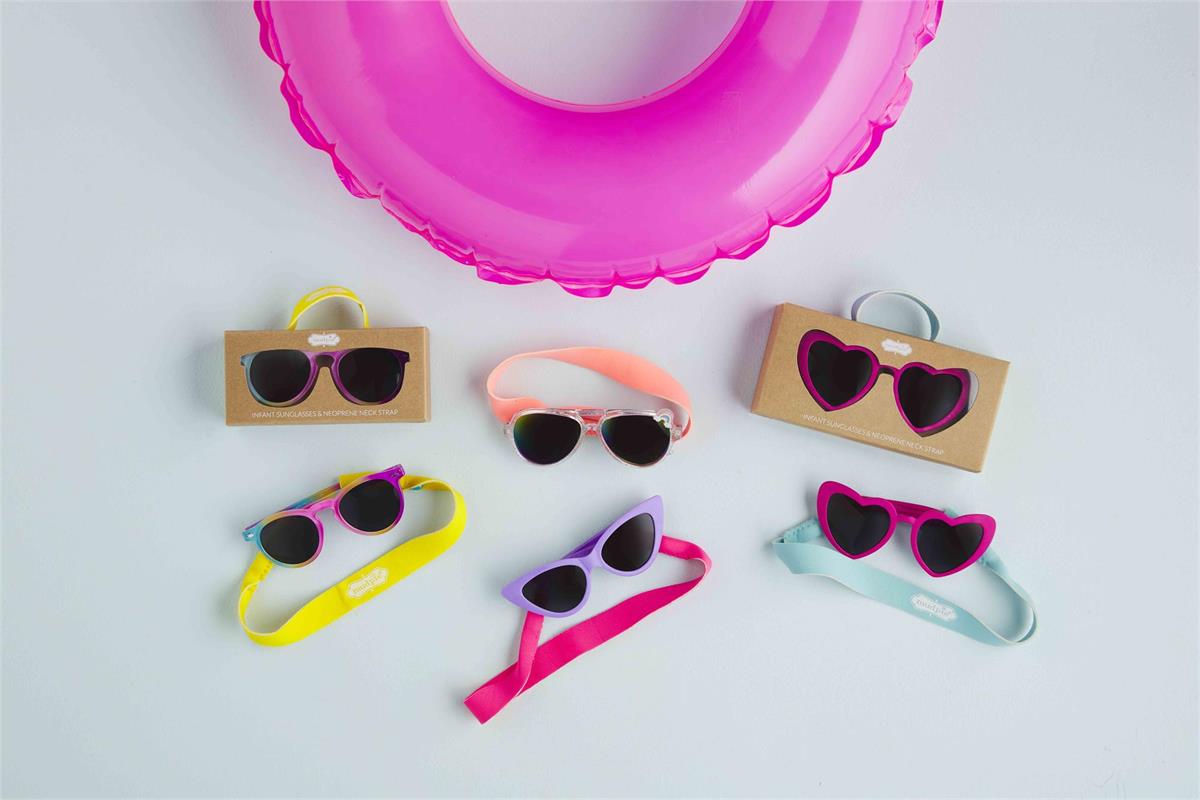 Girl Sunglasses & Strap Set