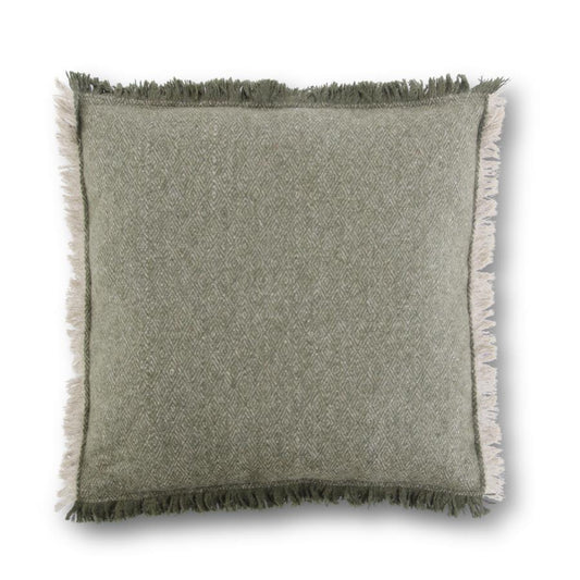 Green Wool Pillow