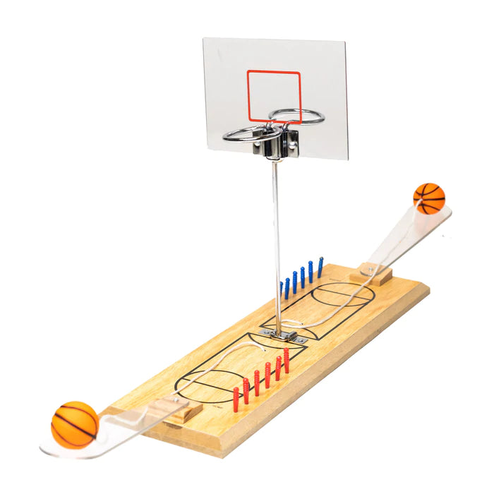 Wooden Dual Basketball Hoop Game