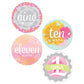 Baby Girl Monthly Sticker Set