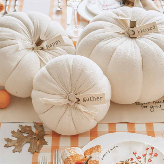 Cream Pumpkin Sitters