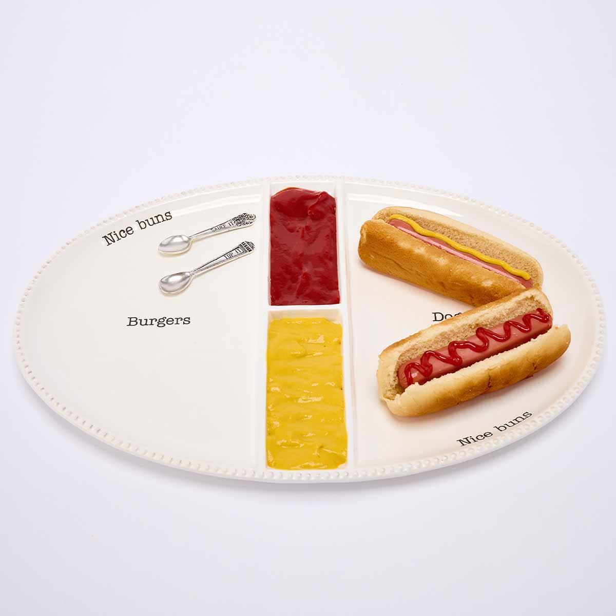 Burger & Hotdog Platter Set